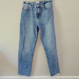 Raw Hem Mom Jeans (28)
